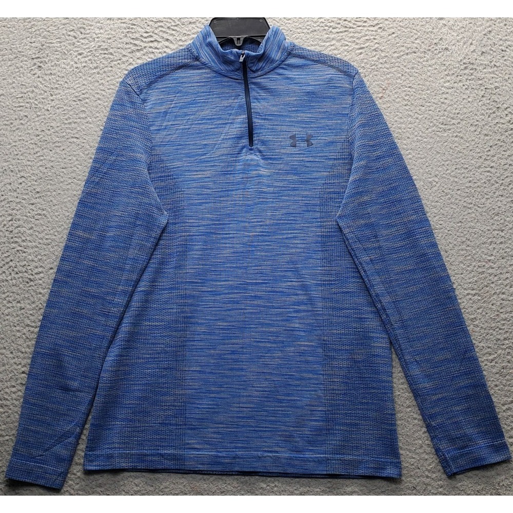 Under Armour‎ HeatGear ThreadBorne 1/4 Zip Pullover Mens M Multi Athletic Fitted
